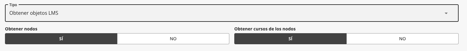 Obtener Objetos LMS