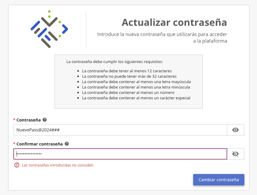 Formulario de nueva contraseña 2