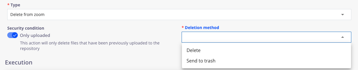 Delete from Zoom